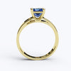 varitsa-jewellers - Solitaire Gold Engagement with 1ct Princess Cut Sapphire - 01SG05S